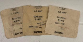 3 US Mint Coin Bags