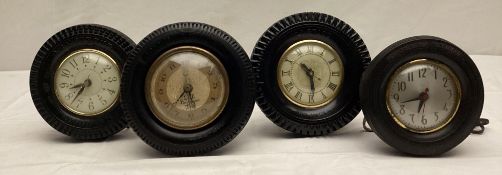 Three Tire Ashtray Desk Clocks