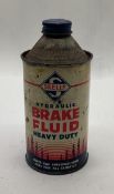 Skelly Brake Fluid Pint Cone Top Can