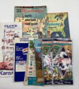 Six Vintage Road Maps and Two Atlas