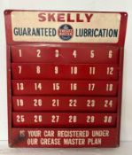 Skelly Guaranteed Lubrication Service Reminder Rack
