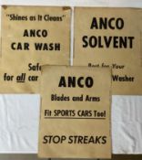 Three Double Sided ANCO Windshield Wiper Posters