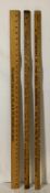 Two Skelly and Salesman Sample Yard Sticks