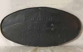 Fordson and Ford Motor Car Metal Sign