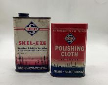 Skel-Eze 1/2 Pint Can and Auto Polish Cloth Tin