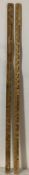 Two Skelly Yard Sticks