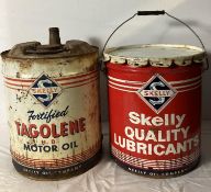 Skelly Tagolene and Quality Lubricants 5 Gallon Cans
