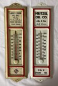 Two Metal Thermometers