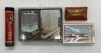 Hood Tire Money Clip, 3 Skelly Decks of Cards and Door-Ease Tube