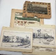 Three Skelly Service Station Concept Design Drawings and Calendar Cover