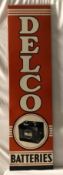 1952 Delco Batteries Vertical Sign