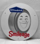 B.F. Goodrich Smileage Metal Sign