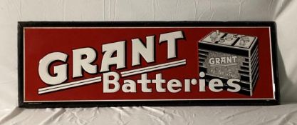 1954 Grant Batteries Metal Sign