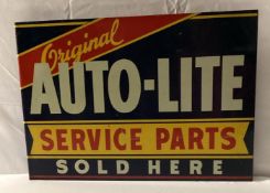 Original Auto-Lite Service Parts Flange Sign