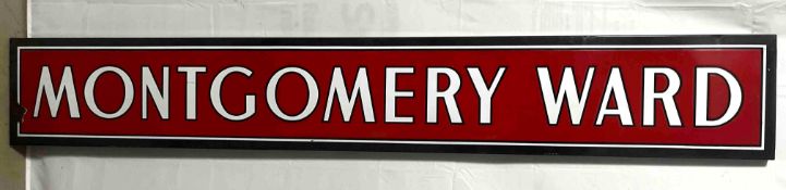 Montgomery Ward Porcelain Sign