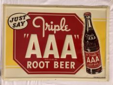 Just Say AAA Embossed Sign w/ Bottle