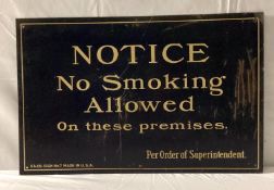 Notice No Smoking Allowed Sign
