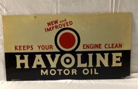 1947 Texaco Havoline Motor Oil Sign