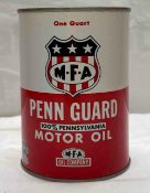 Missouri Farmers Association Penn Guard Motor Oil Quart Can