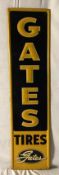 1946 Gates Tires Vertical Sign