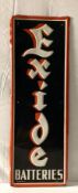 1961 Exide Batteries Vertical Sign
