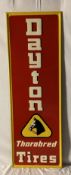 NOS 1953 Dayton Tire Vertical Sign
