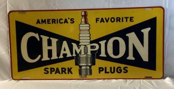 1930's Champion Spark Plugs Sign
