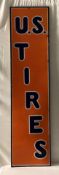 U.S. Tires Vertical Porcelain Sign