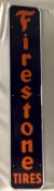 Firestone Tires Vertical Porcelain Sign