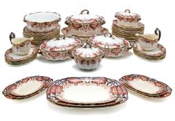 A ROYAL CROWN DERBY IMARI PATTERN PART DINNER SERVICE, CIRCA 1900