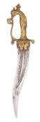 A SOUTH INDIAN DAGGER (KHANJAR), 18TH CENTURY, PROBABLY MADURAI, TAMIL NADU