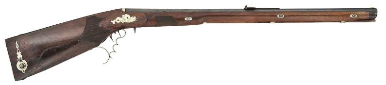 A 130 BORE BAVARIAN BREECH-LOADING AIR GUN OF BELLOWS TYPE BY F. FACKLER IN AICHACH,