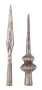 A NORTH INDIAN SPEAR, 18TH CENTURY, PROBABLY BIKANER AND ANOTHER,