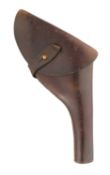 A LEATHER HOLSTER FOR A SERVICE REVOLVER, EARLY 20TH CENTURY