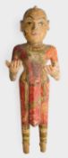 A POLYCHROME PAINTED WOOD FIGURE OF GAURI, RAJASTHAN, INDIA, CIRCA 1900
