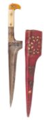AN INDO-PERSIAN DAGGER (PESH-KABZ), 19TH CENTURY