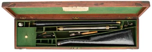 A CASED 140 BORE AIR CANE, LATE 19TH CENTURY
