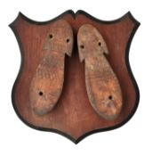 A PAIR OF NATIVE WOODEN PATTENS, 19TH/20TH CENTURY