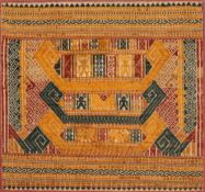 A CEREMONIAL CLOTH (TAMPAN), LAMPUNG, SUMATRA, INDONESIA, 19TH CENTURY