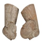 TWO FLUTED CUISSES AND POLEYNS IN SO-CALLED 
