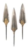 THREE NORTH INDIAN ARROWHEADS, 18TH CENTURY, PROBABLY RAJASTHAN