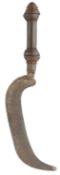 A SOUTH INDIAN HATCHET (KATHIR ARUVAL), 17TH CENTURY, PROBABLY THANJAVUR, TAMIL NADU