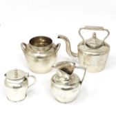 FOUR PIECES OF SMALL SIZED VICTORIAN SILVER