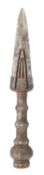 A SOUTH INDIAN LARGE SPEAR HEAD (VEL), 17TH CENTURY, BANGALORE OR MYSORE, KARNATAKA