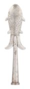 A SOUTH INDIAN CEREMONIAL SPEARHEAD, 18TH/19TH CENTURY, PROBABLY THANJAVUR