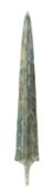 A COPPER ALLOY SPEAR HEAD PROBABLY PERSIAN 1100-700 B.C.E