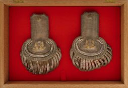 A PAIR OF EPAULETTES FOR A SCOTTISH LORD LIEUTENANT BY H. POOLE & CO., SAVILLE ROW,