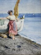 ACHILLE MOLLICA (1832-?1924): NEAPOLITAN FISHER GIRL