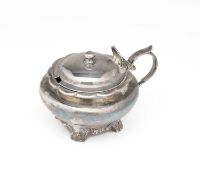 A VICTORIAN SILVER MUSTARD POT, PEARCE & BURROWS, LONDON, 1837