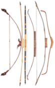 A THAI PELLET BOW AND FIVE FURTHER SOUTH-EAST ASIAN BOWS, 19TH/20TH CENTURY